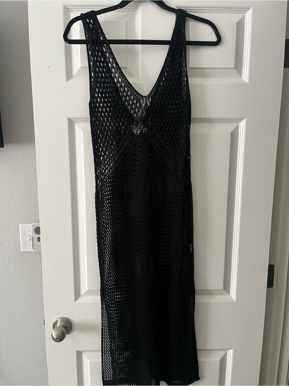 La Bain par Molly Bracken LONG DRESS IN OPENWORK KNIT